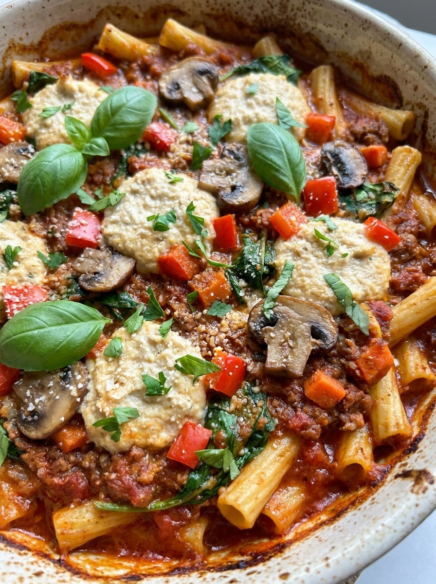 
                    Vegan Baked Ziti
                  