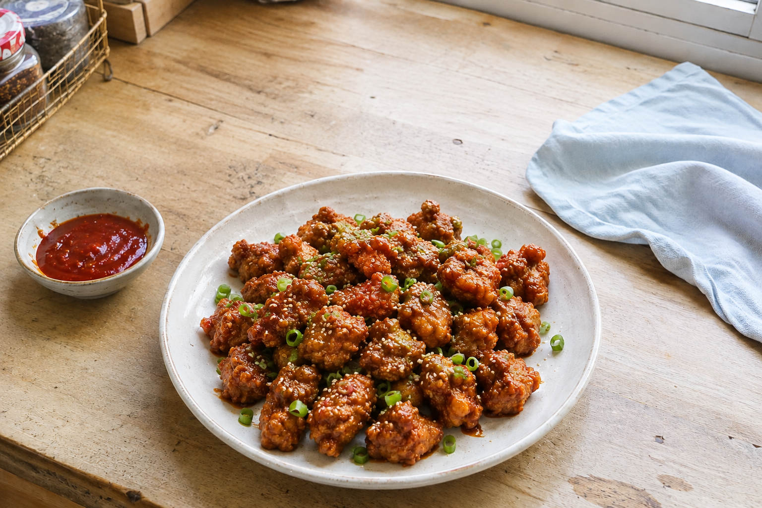 
                    Korean Inspired Chickn Bites
                  