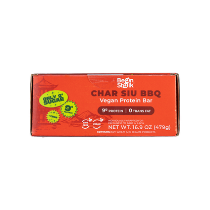 Char Siu BBQ Protein Bars Box - Case of 12 Bars